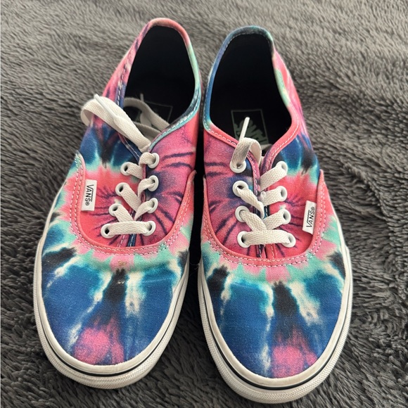 Vans Women Tie-Dye Canvas Sneakers - Pink & Blue - Picture 3 of 3